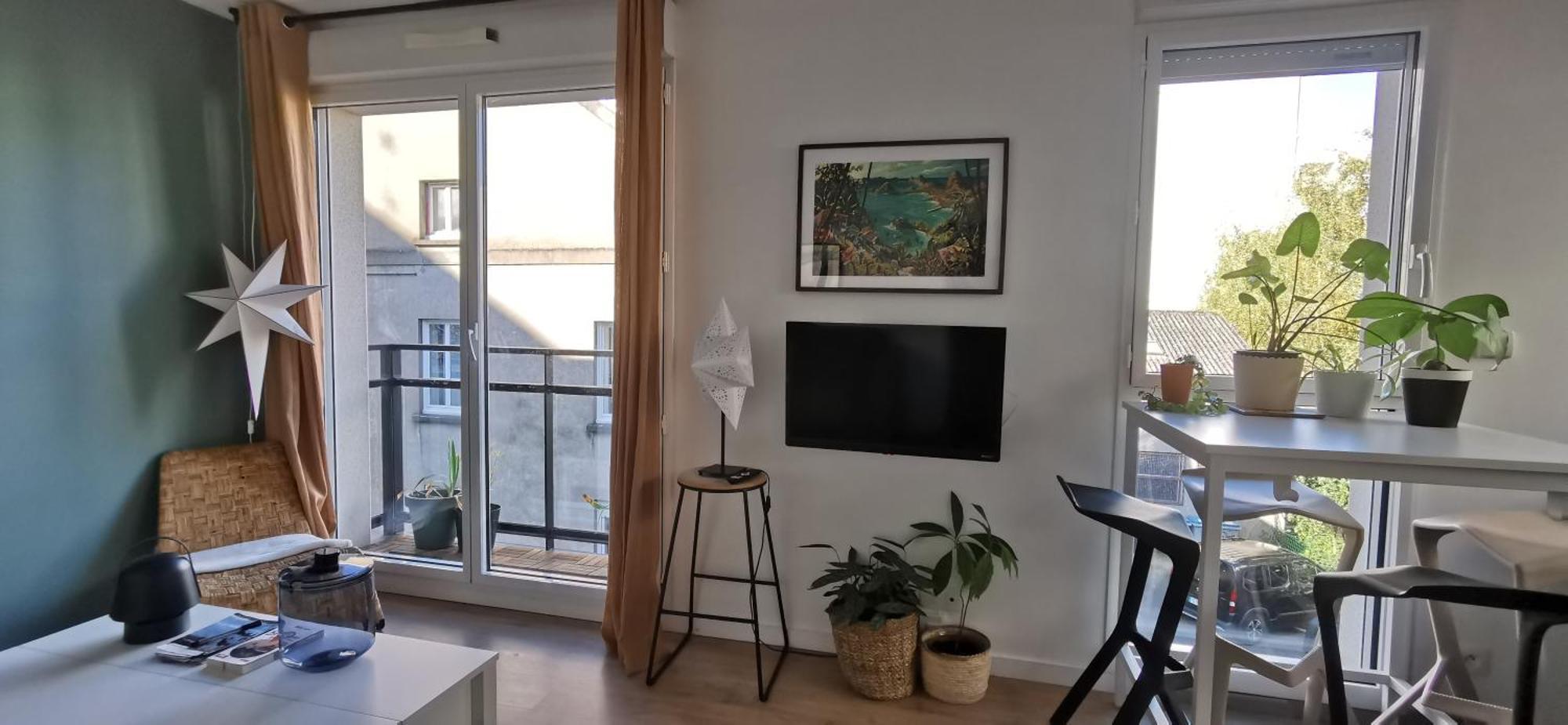 Appart T2 L'Ile De Nantes Avec Parking Prive Extérieur photo